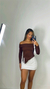 BLUSA OMBRO A OMBRO MARROM - Cecília Braga