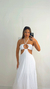 VESTIDO RECORTADO FLUIDO BRANCO - comprar online