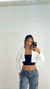 JAQUETA CROPPED PELUCIADA BRANCA - comprar online