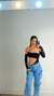 BODY PRETO RECORTADO COM BOJO E MANGAS FIXAS - comprar online