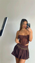 CORSET RENDA MARROM