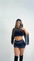 CROPPED PRETO TRANSPARENTE MANGAS FLUIDAS - comprar online