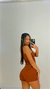 CONJUNTO CANELADO MARROM TERRA COM CROPPED E SHORT SAIA na internet