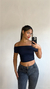 CROPPED ABERTO NAS COSTAS POLIAMIDA PRETO - comprar online