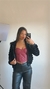CORSET DE COURO VINHO