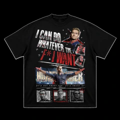 Camiseta Oversized Boxy Unissex - Homelander/Capitão Pátria
