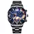Imagem do Relógio masculino 2023 moda masculino relógios de luxo aço inoxidável quartz