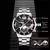 Relógio masculino 2023 moda masculino relógios de luxo aço inoxidável quartz - comprar online