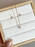 Conjunto Colar e Brinco Coração Ponto de Luz Banhado em Ouro - comprar online