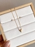 Conjunto de Colar Cravejado e Brinco Ponto de Luz PP Banhado em Ouro