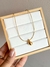 Colar Rabo de Rato Gota Banhado em Ouro - comprar online