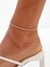Tornozeleira Riviera Incolor Banhado em Ouro - comprar online