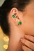 Piercing Fake Turmalina Banhado em Ouro na internet