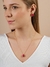 Conjunto Gota Cristal Fusion Rosa Rubi Banhado em Ouro - comprar online