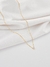 Colar Ponto de Luz Quadrado Incolor P Banhado em Ouro - comprar online