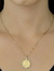Colar Signo Virgem Banhado em Ouro - comprar online