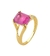 Anel Fusion Pink TAM16 Banhado em Ouro - loja online