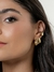 Argola Retangular Lisa TAM G Banhada em Ouro - comprar online