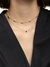 Conjunto Colar Trevo e Brinco Bola Lisa PP Banhado em Ouro - comprar online