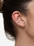 Piercing Fake Cravejado Baguete Banhado em Prata