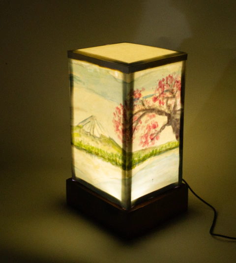 Luminária Cubo - coleção washi no hikari - comprar online
