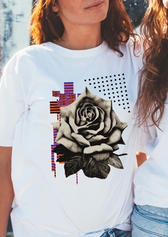 Camiseta Oversized Rosa Glitch - comprar online