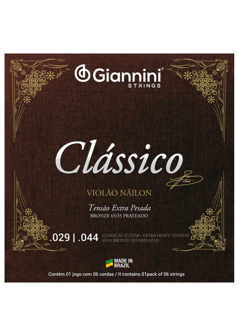 Encordoamento Giannini Clássico Tensão Extra Pesada