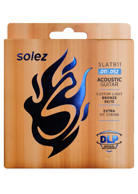 Encordoamento Solez Violão SLATB11 Aço Bronze 85/15 0.011 - comprar online