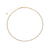 Colar Dourado Chocker Riviera Pedras Brancas