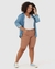 Imagem do BERMUDA FEMININA PLUS SIZE CICLISTA EM FLEX JEANS - MALWEE