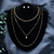 Conjunto Folheado Colar Triplo + Brinco
