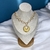 Colar Banhado em Ouro 18k com Pingente Meia Lua