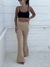 Calça Flare Cotton Nude na internet