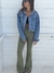 Calça Flare Cotton Verde Militar