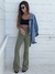 Calça Flare Cotton Verde Militar - comprar online
