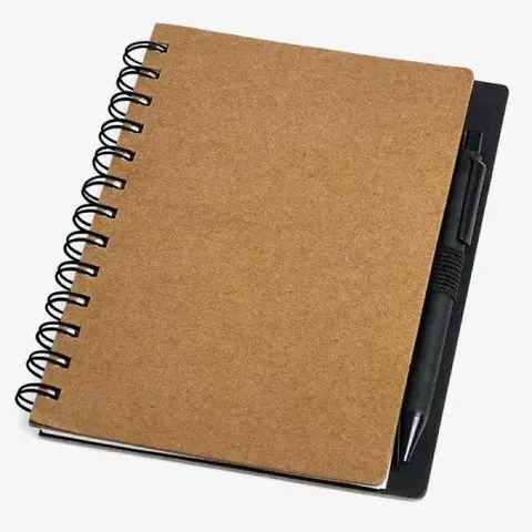 Caderno Espiral Com Capa Dura E Caneta Reciclados (LE-33500)