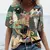 Camiseta feminina dos desenhos animados gato impressão verão manga curta com d - loja online