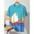 Gato engraçado 3d impresso t camisa para homem engraçado dinossauro gráfico c - loja online