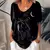 Imagem do Camiseta feminina dos desenhos animados gato impressão verão manga curta com d