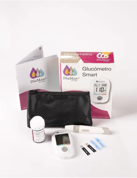 Glucómetro Diaman Smart Kit +50 Tiras Reactivas +10 Lancetas - comprar en línea