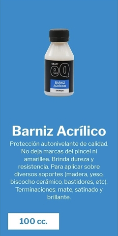 Barniz acrílico brillante 100 cc