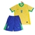 Camisa + Shorts Infantil Seleção Brasileira - Amarela - 2024 - 2025