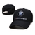 Boné preto da BMW Motorsport com logo bordado na frente e design clássico.