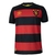 Camisa masculina do Sport Recife I 23/24, nas cores vermelho e preto, com detalhes em amarelo e escudo do time.