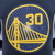 Camiseta regata preta do Golden State Warriors com o número 30 e desenho da ponte em amarelo.