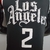 Camiseta regata preta dos Los Angeles Clippers com o número 2 e detalhes em branco.