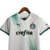 Camisa do Kit Infantil Palmeiras II 23/24 da Puma, na cor branca, com detalhes em verde e logotipo do Palmeiras.