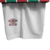 Calças brancas do kit infantil Fluminense I Umbro 23/24 com logo da Umbro.