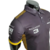 Camisa masculina preta da McLaren, modelo 23/24, com detalhes em amarelo e estampas de patrocinadores.