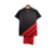 Kit infantil do Athletico Paranaense II 23/24 nas cores preta e vermelha, com camiseta e short